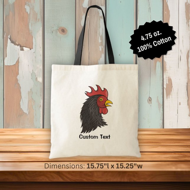 Black Rooster Tragetasche (Von Creator hochgeladen)
