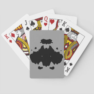 Black Rorschach Art on Bicycle Playing Cards Spielkarten