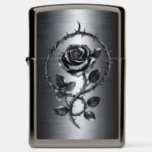 Black Rose and Metallic Thorns Gothic2