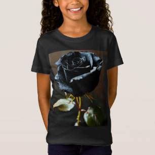 Black Rose Baby Fine Jersey T - Shirt - Soft & Sty