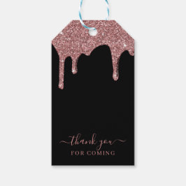 Black Rose Gold Sparkle Drilling Glitzer Vielen Da Geschenkanhänger