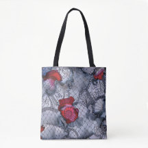 Black Rose Tote Bag