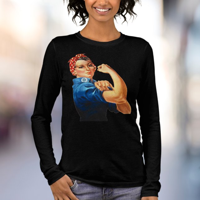 Black Rosie das Riveter-Shirt Tri-Blend Shirt (Rosie the Riveter Shirt)