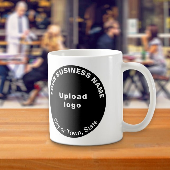 Black Round Business Brand auf Tasse (Black round business brand on mug)