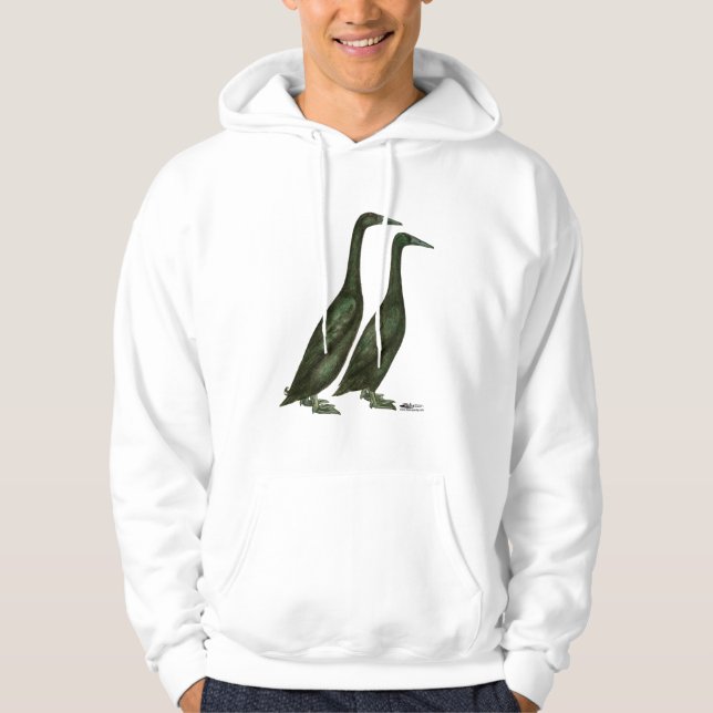 Black Runner Ducks Hoodie (Vorderseite)