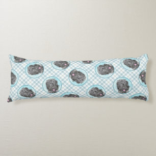 Black Russian Terrier BRT RBT Malerei Haustier Hun Seitenschläferkissen