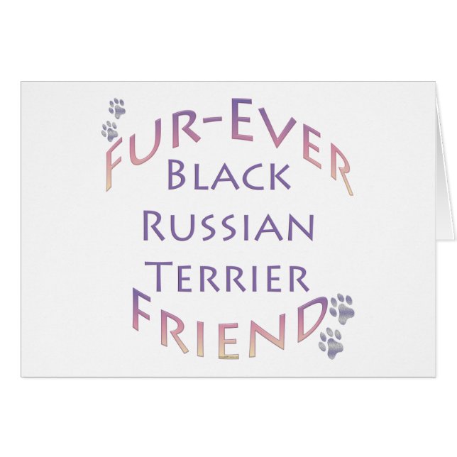 Black Russian Terrier Furever (Vorderseite (Horizontal))
