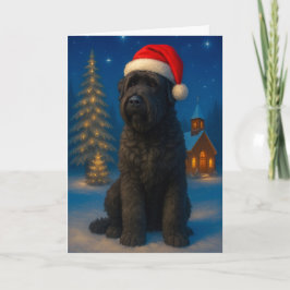 Black Russian Terrier Holiday Card Feiertagskarte