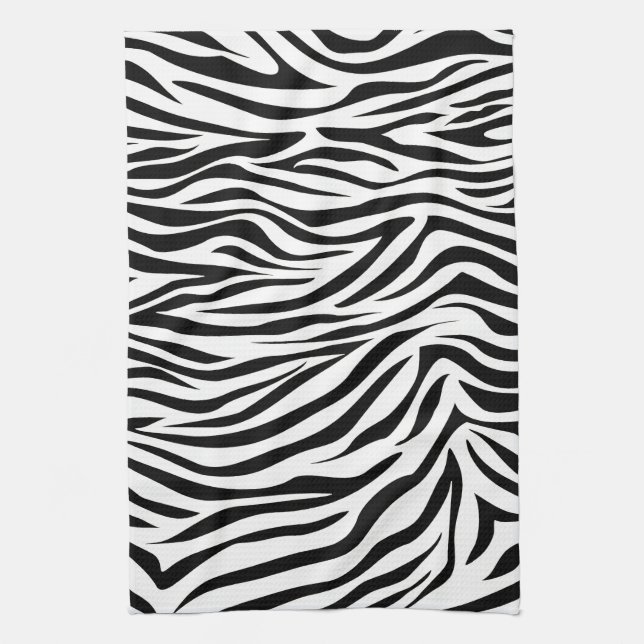 Black Safari Zebra Handtuch (Vertikal)