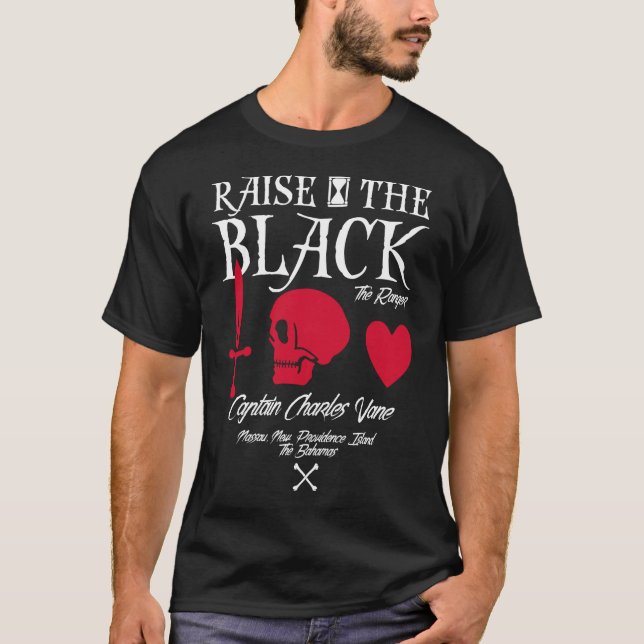 Black Sails Charles Vane T-Shirt (Vorderseite)