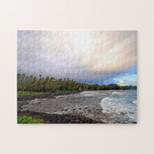Black Sand Beach - Big Island Hawaii - 11 x 14 Zol Puzzle