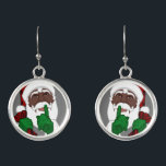Black Santa Christmas Earring African Santa Santa Ohrringe<br><div class="desc">Weihnachts-Ohrringe Weihnachtsfeiertage Weihnachtsfeiertage Weihnachten Geschenke Personalisierte afrikanische Weihnachtskostüme Schmuck personalisierte schwarze Weihnachtsfeiertage Ohrringe Klicken Sie auf "Personalisieren",  um Text wählen Schriftart ändern Sprache und benutzerdefinierte Farben hier Schwarze Weihnachtsfeiertage Dekoration und ethnische Weihnachtsgeschenke Design von Kim Hunter. Siehe www.kimhunter.ca für viele weitere Geschenke von Künstler / Designer Kim Hunter.</div>