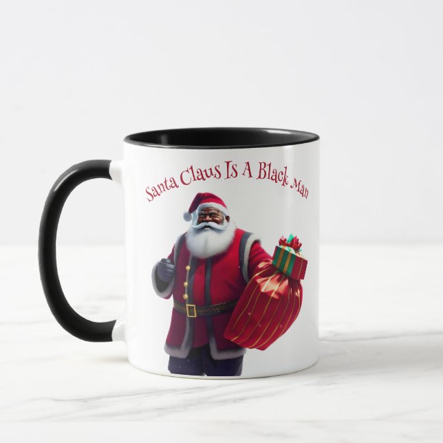 Black Santa Claus Tasse (Links)