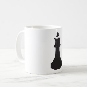 Black Schach Piece Tasse
