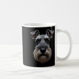 Black Schnauzer Dog Schnauzer Face Kaffeetasse