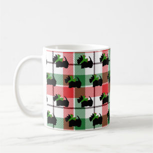 Black Scott Karierter Weihnachtsfeiertag Kaffeetasse