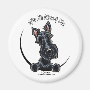 Black Scottie IAAM Magnet