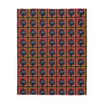 Black Scottish Terrier Scottie Dog karierte Decke