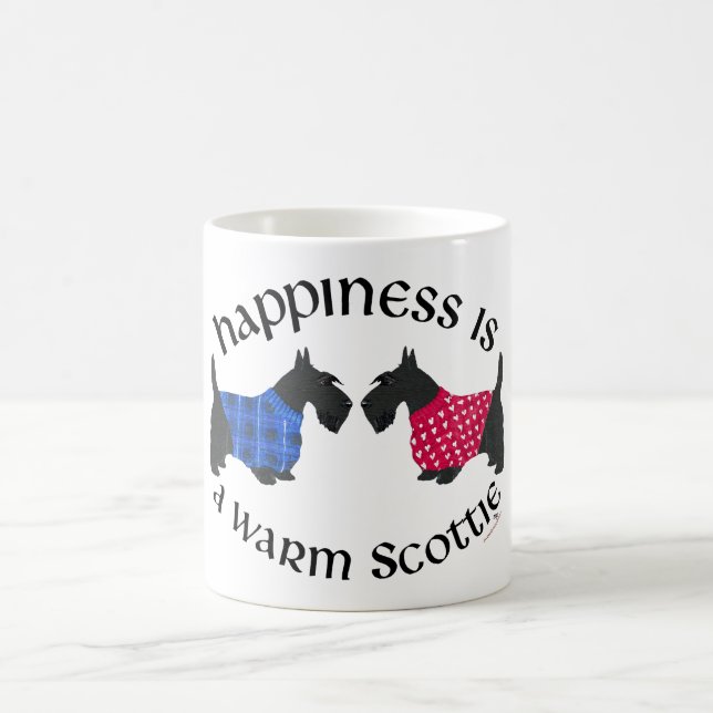 Black Scottish Terriers Happy Kaffeetasse (Mittel)