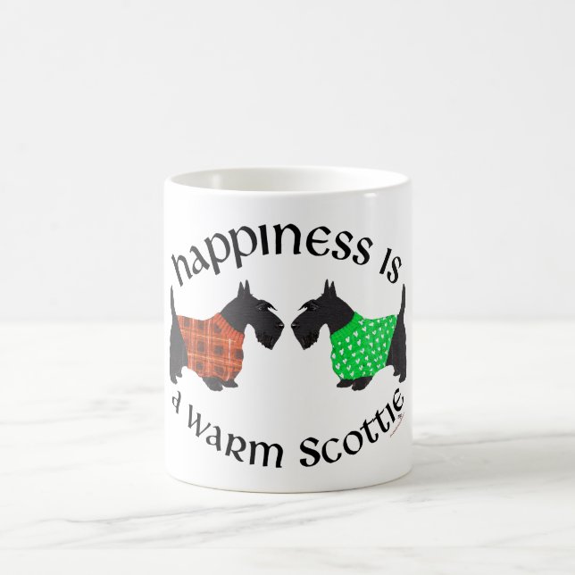 Black Scottish Terriers Happy Kaffeetasse (Mittel)