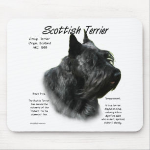 Black Scotty History Mousepad