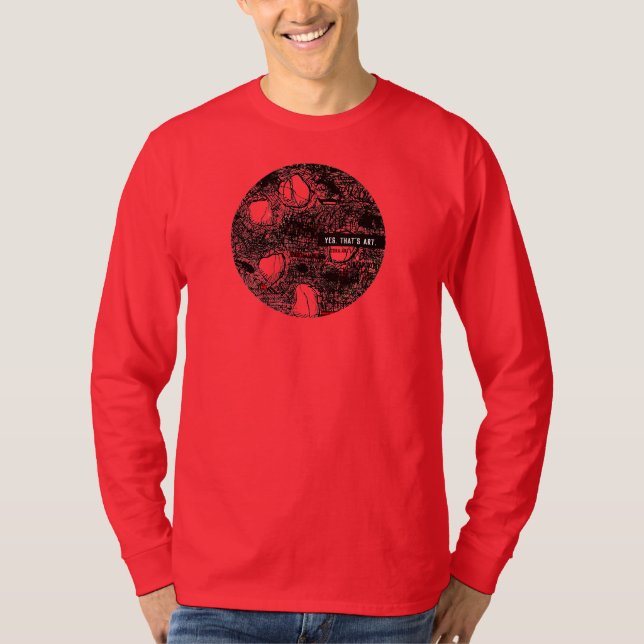 BLACK SCRIBBLE: T-Shirt (Vorderseite)