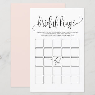 Black Script Bridal Bingo Showspiel