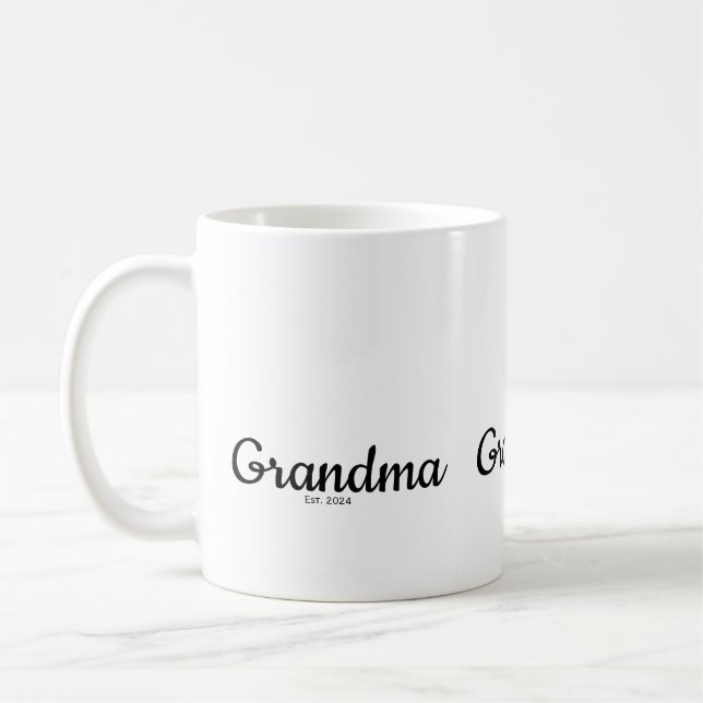 Black Script Established Grandma Kaffeetasse (Links)