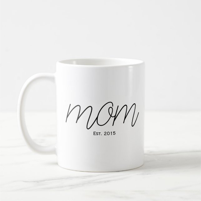 Black Script Established Mom  Kaffeetasse (Links)