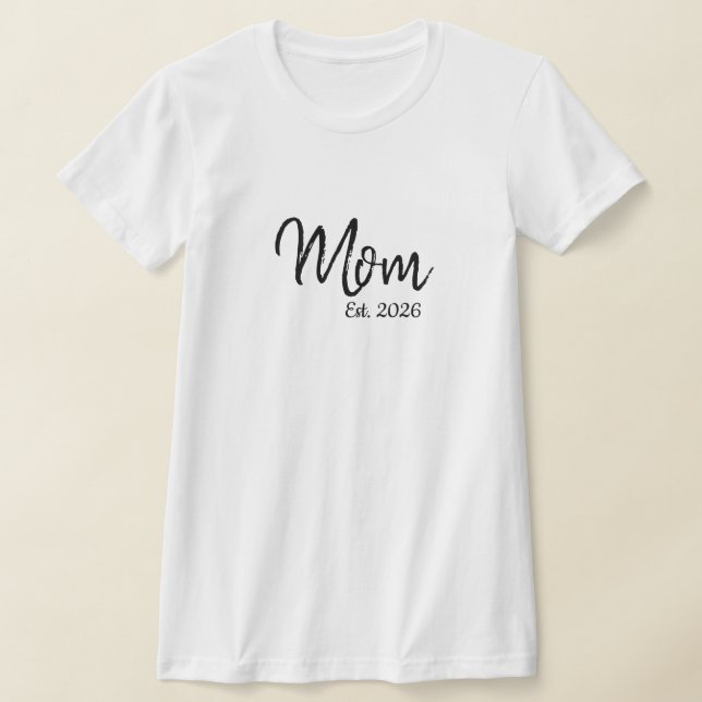 Black Script Established Mom T-Shirt (Ablage )