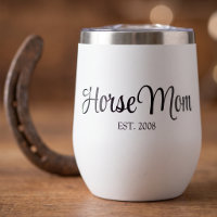 Black Script Horse Mom Established