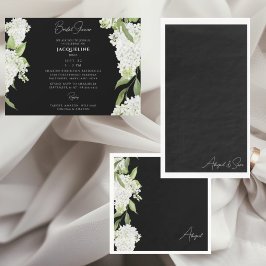 Black Script Names Wedding Serviette
