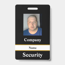 Black Security-ID-Abzeichen