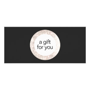 Black Sequel Beauty Salon Geschenkgutschein Werbekarte