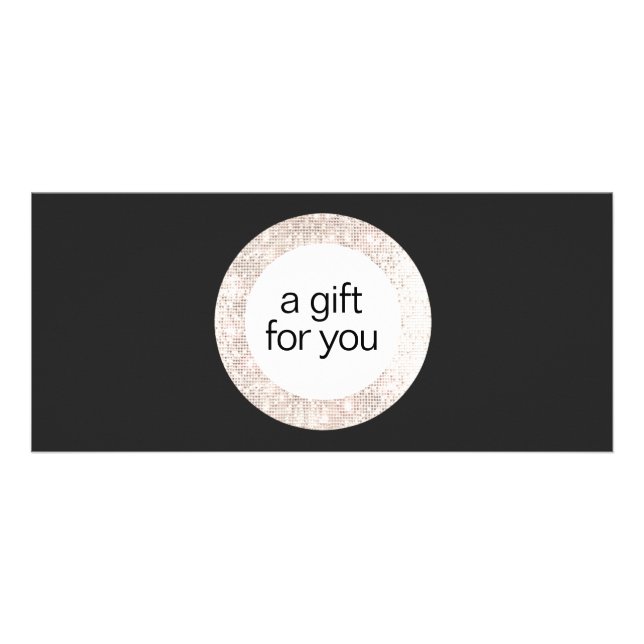 Black Sequel Beauty Salon Geschenkgutschein Werbekarte (Vorne)