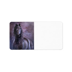 Black Shadow Address Labels Adressaufkleber