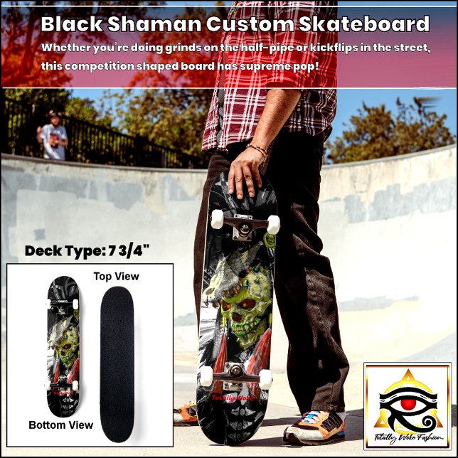Black Shaman Custom Skateboard (Von Creator hochgeladen)