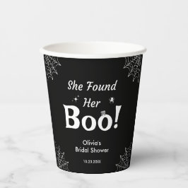 Black She fand ihr kobales Halloween-Brautparty Pappbecher