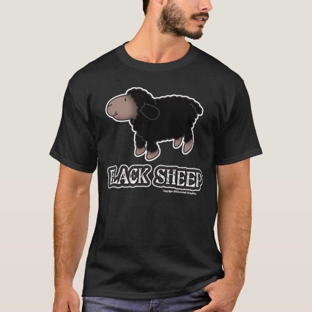 Black Sheep Basic Dunkles T-Shirt (Vorderseite)