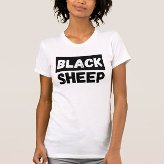 Black Sheep Bold Typography Rebel Entourage Art T-Shirt