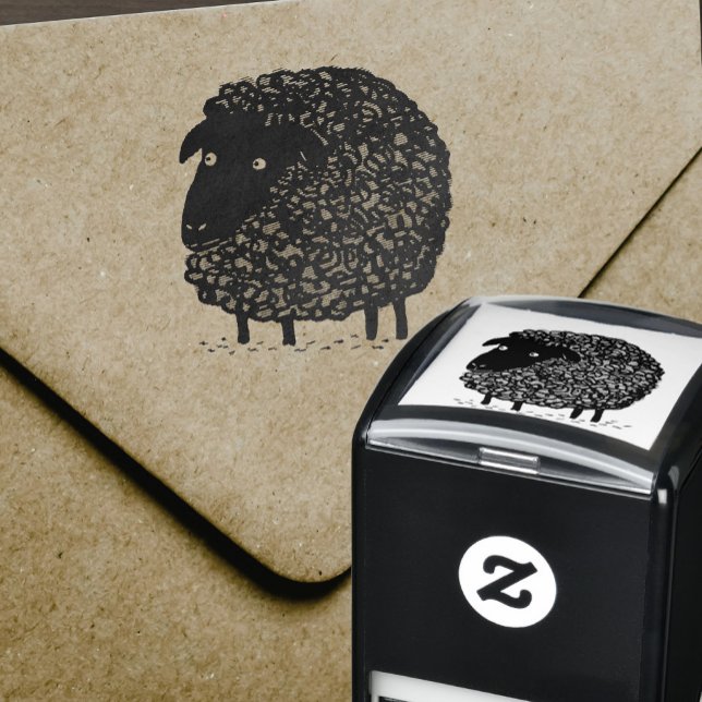 Black Sheep Cartoon Permastempel (Von Creator hochgeladen)