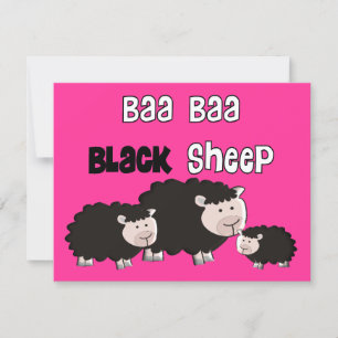 Black Sheep Designs "Baa Baa Black Sheep"  Karte