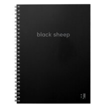 Black Sheep - Typografie Notizbuch