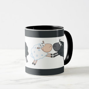 Black Sheep White Sheep Tasse