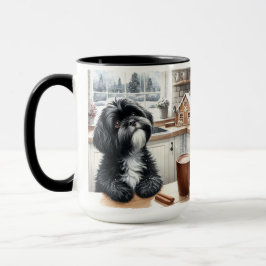 Black Shih Tzu Vielen Dank Weihnachts Coffee Tasse