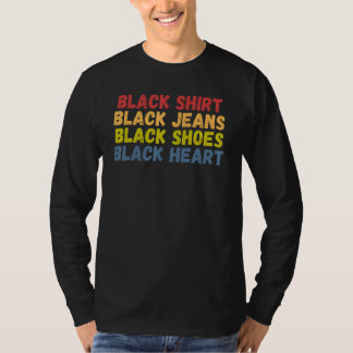 Black Shirt Black Jeans Black Shoes Black Heart 2
