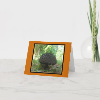 Black Shroom Note Card Karte