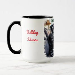 Black Siegel Bulldog Weihnachten Kaffee Tasse Cup