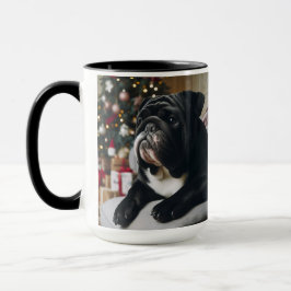 Black Siegel Bulldog Weihnachts-Tasse-Cup Tasse