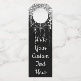 Black Silver Jubiläum Party Geburtstagsgeschenk We Flaschenanhänger